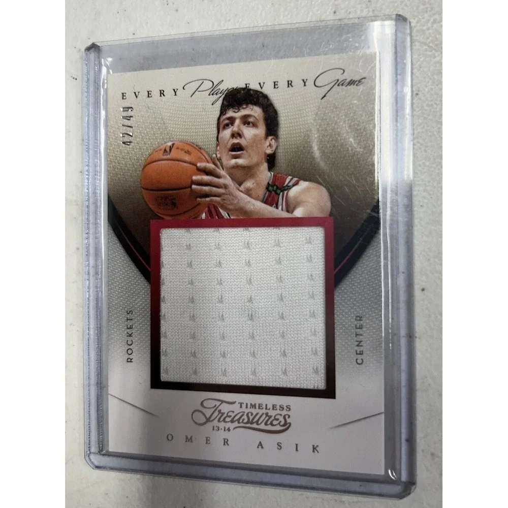Panini Omer Asik #21 2013-14 Timeless Treasures /49 Jersey Sports Card